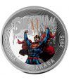 Moneda de plata coloreada 20$ Canada Superman 2015