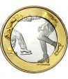 moneda Finlandia 5 Euros 2015 Deportes. Patinaje. Cuproniquel.