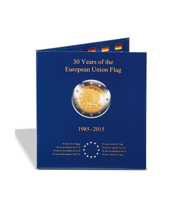 LEUCHTTURM PRESSO Album monedas 2€ 30º Aniversario Bandera EU Album Monedas Euro - 2