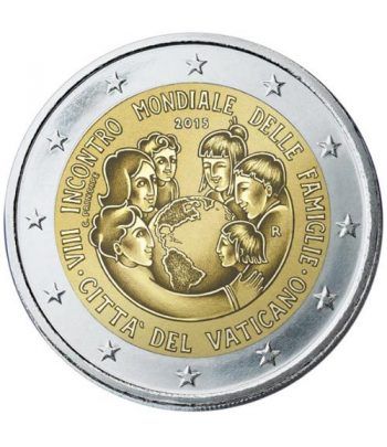 moneda conmemorativa 2 euros Vaticano 2015. Estuche Oficial.