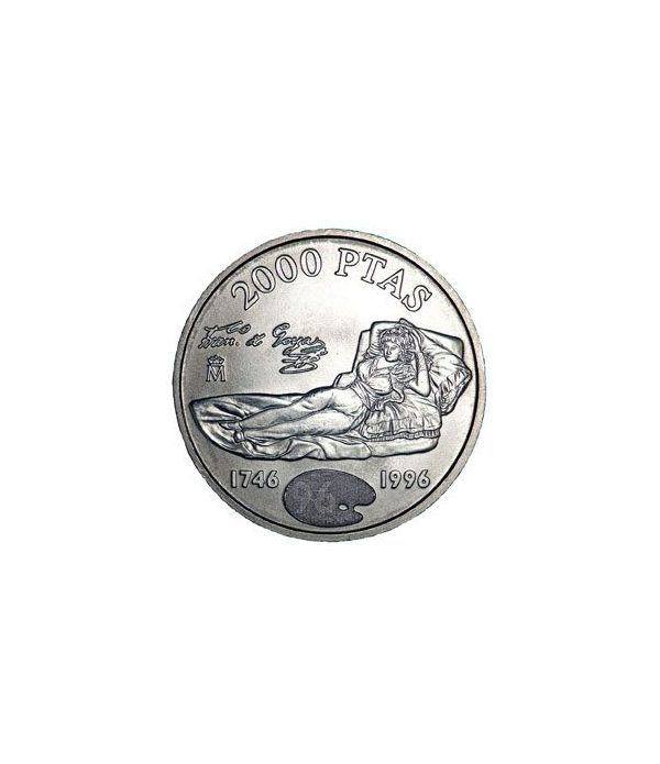 Moneda conmemorativa 2000 ptas. 1996. Plata.