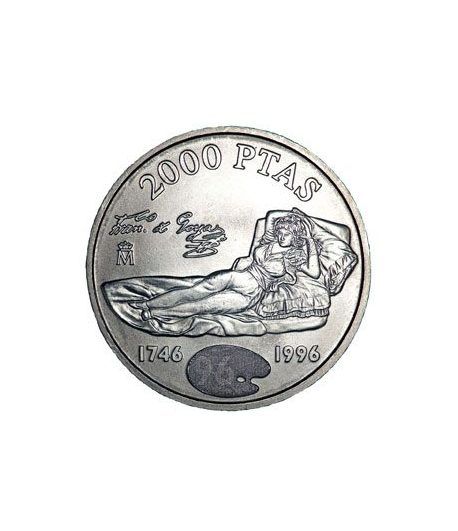 Moneda conmemorativa 2000 ptas. 1996. Plata.