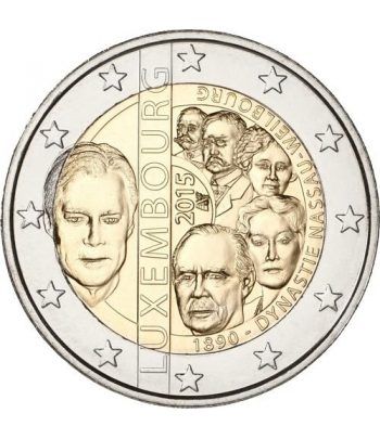 moneda conmemorativa 2 euros Luxemburgo 2015 Nassau.  - 2