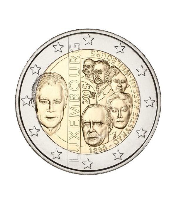 moneda conmemorativa 2 euros Luxemburgo 2015 Nassau.