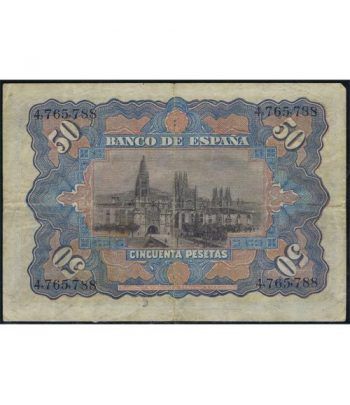 (1907/07/15) Madrid. 50 Pesetas. MBC+. Serie 4765788