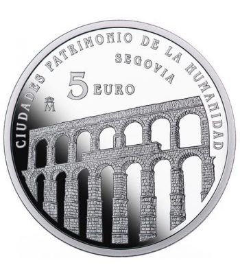 Moneda 2015 Patrimonio de la Humanidad. Segovia. 5 euros.