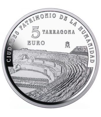 Moneda 2015 Patrimonio de la Humanidad. Tarragona. 5 euros.