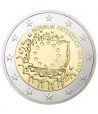 moneda Austria 2 euros 2015. 30 Años bandera de Europa.