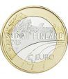 moneda Finlandia 5 Euros 2015 Deportes. Voleibol. Cuproniquel.