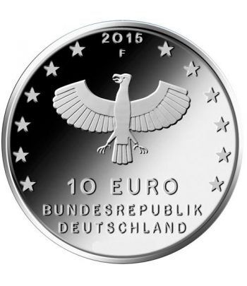 moneda Alemania 10 Euros 2015 F. 1000 Años Leipzig.