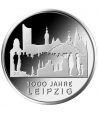 moneda Alemania 10 Euros 2015 F. 1000 Años Leipzig.