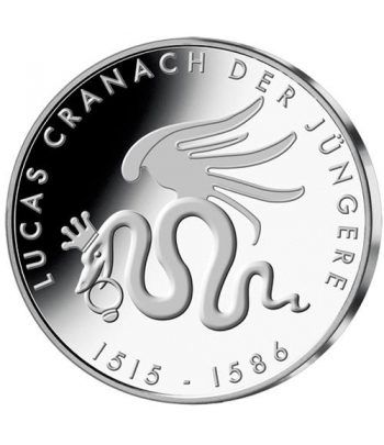 moneda Alemania 10 Euros 2015 G. Lucas Cranach.