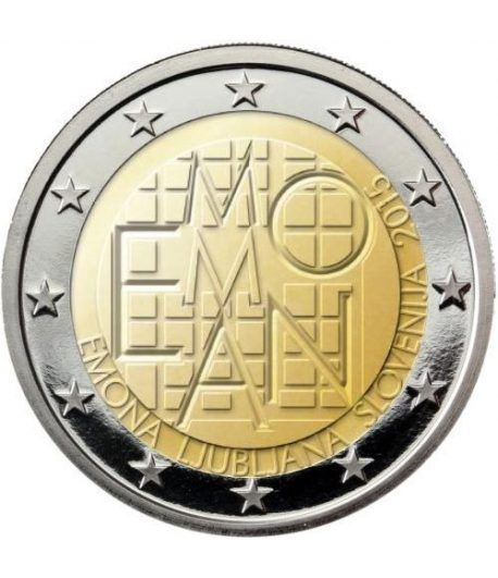 moneda conmemorativa 2 euros Eslovenia 2015.