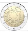 moneda Portugal 2 euros 2015. 30 Años bandera de Europa.