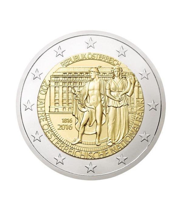 moneda conmemorativa 2 euros Austria 2016 Banco Nacional.