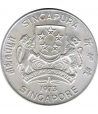 Moneda de plata 10$ Singapur 1973 Aguila y escudo.