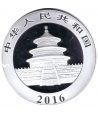 Moneda onza de plata color 10y. China Oso Panda 2016
