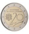 moneda conmemorativa 2 euros Andorra 2014. BU.