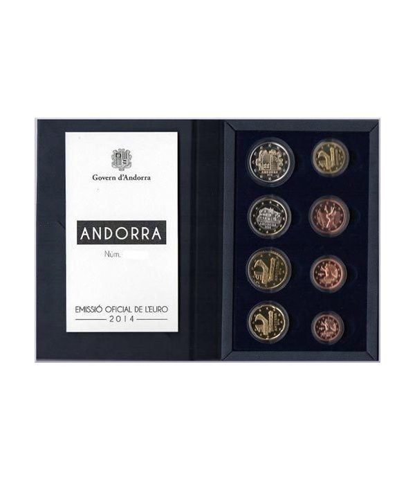 Monedas Euroset Andorra 2014. Proof.