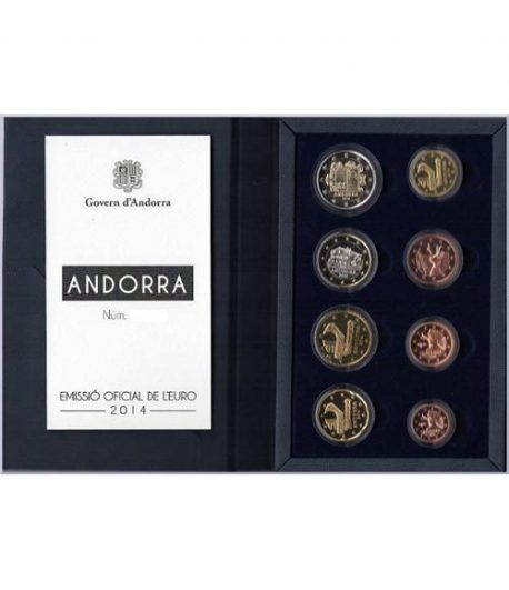 Monedas Euroset Andorra 2014. Proof.