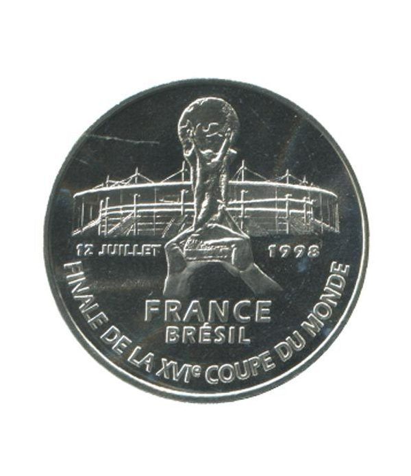 Moneda de plata 5 Francos Francia 1998 Final Mundial 98.  - 6