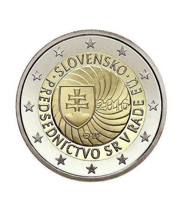 moneda conmemorativa 2 euros Eslovaquia 2016.