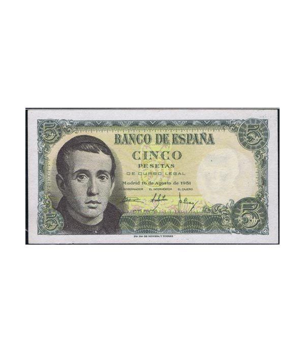 (1951/08/16) Madrid. 5 Pesetas. SC. Sin Serie. 4041169