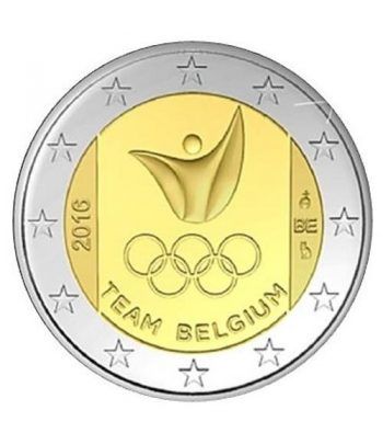 moneda conmemorativa 2 euros Belgica 2016 Rio.  - 2