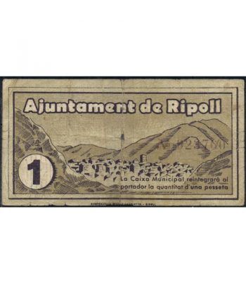 (1937) 1 Pesseta Ajuntament de Ripoll. MBC