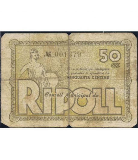 (1937) 50 Centims Ajuntament de Ripoll. MBC