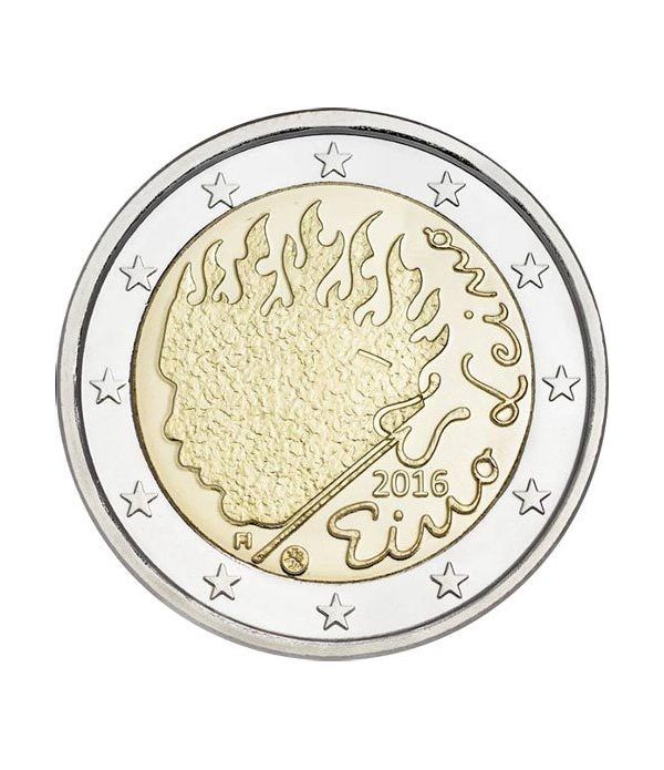 moneda conmemorativa 2 euros Finlandia 2016 Eino Leino  - 2