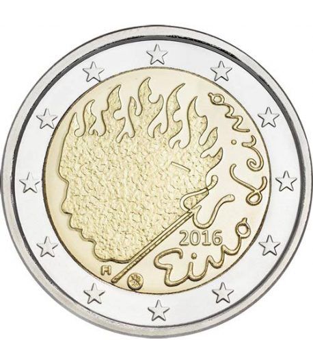 moneda conmemorativa 2 euros Finlandia 2016 Eino Leino