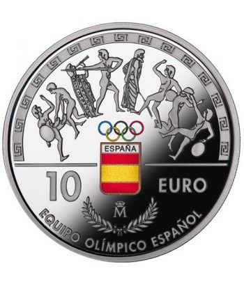 Moneda 2016 Equipo Olimpico Español. 10 euros. Plata.  - 1
