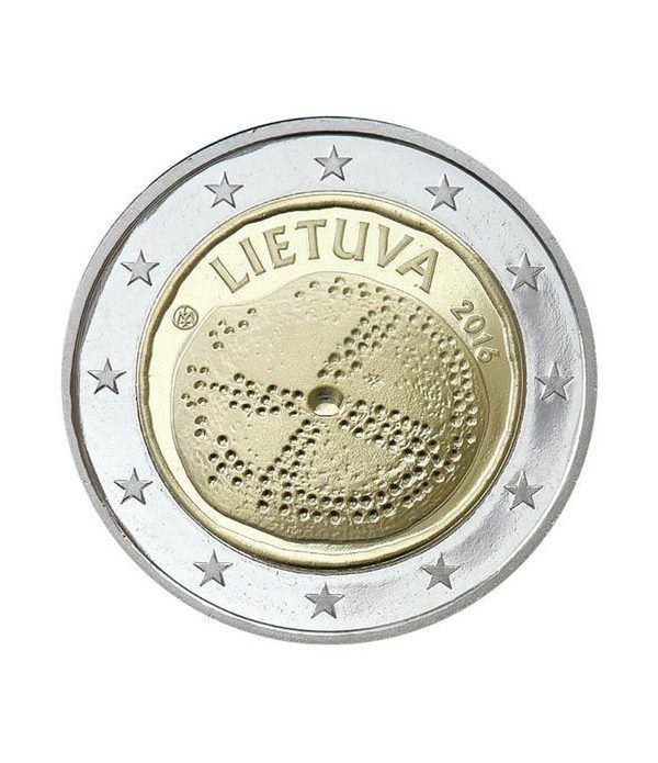 moneda conmemorativa 2 euros Lituania 2016 Cultura Báltica.