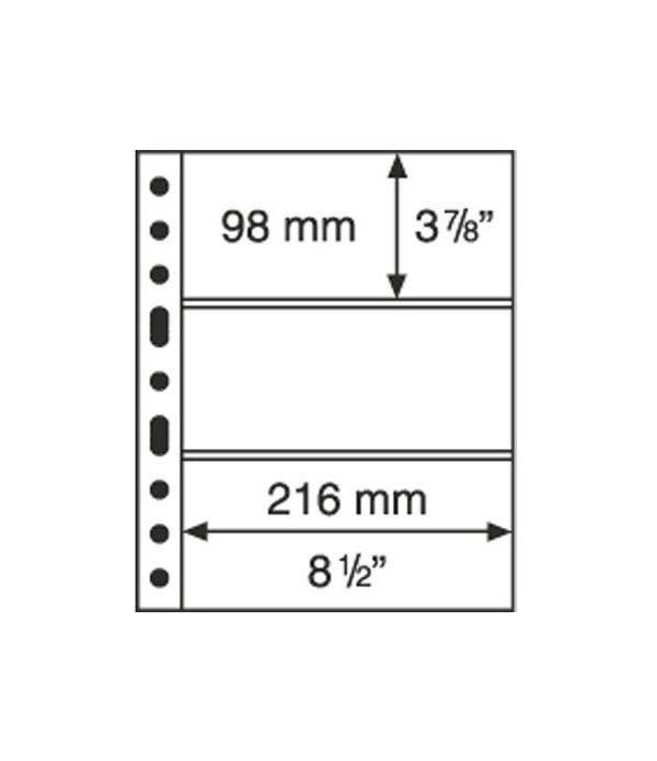 LEUCHTTURM GRANDE 5 hojas negro con 3 departamentos