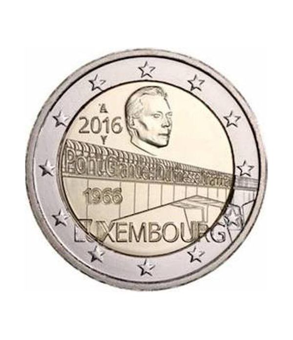 moneda conmemorativa 2 euros Luxemburgo 2016 Puente.