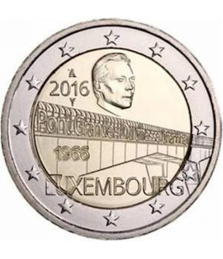 moneda conmemorativa 2 euros Luxemburgo 2016 Puente.