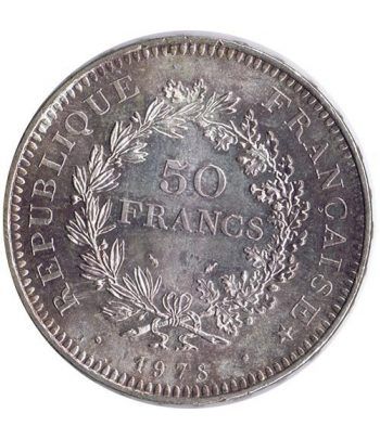 Moneda de plata 50 francos Francia 1978.  - 1