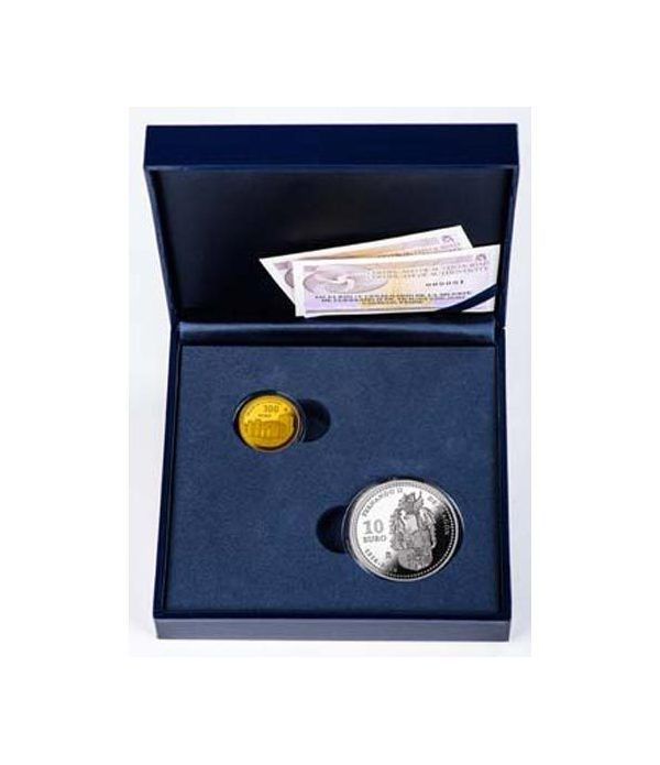 Monedas 2016 V Centenario Fernando II completa plata y oro
