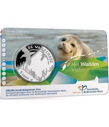 Holanda 5 Euros 2016 Mar de Wadden.