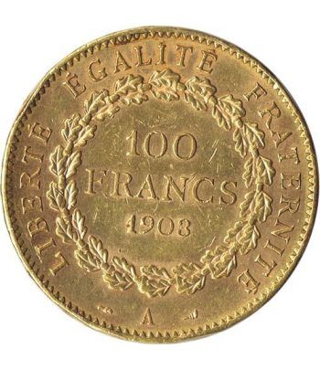Moneda de oro 100 francos Francia 1903 A.