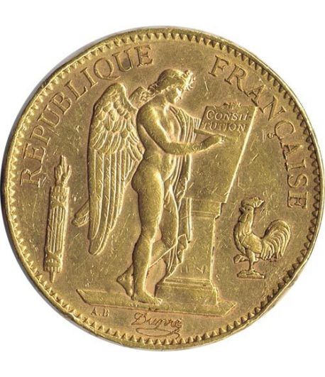 Moneda de oro 100 francos Francia 1903 A.