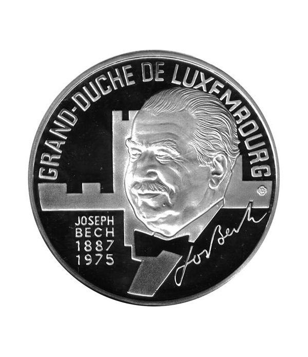 Moneda de plata 25 Ecu Luxemburgo 1993 Gran Duque.  - 4