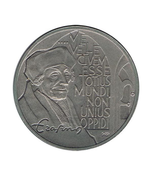 Moneda 2.5 ECU de Holanda 1991 Erasmus. Níquel.