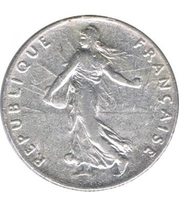 Moneda de plata 50 centimos Francia 1912.