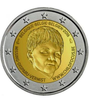 moneda conmemorativa 2 euros Belgica 2016 Niños Desaparecidos  - 2