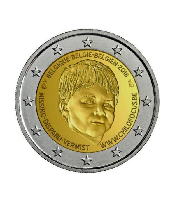 moneda conmemorativa 2 euros Belgica 2016 Niños Desaparecidos