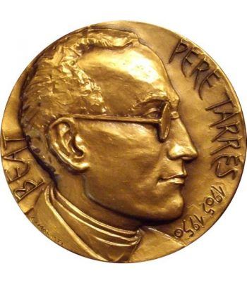 Medalla Beatificación Pere Tarrés 1905-1950. Bronce Dorado.