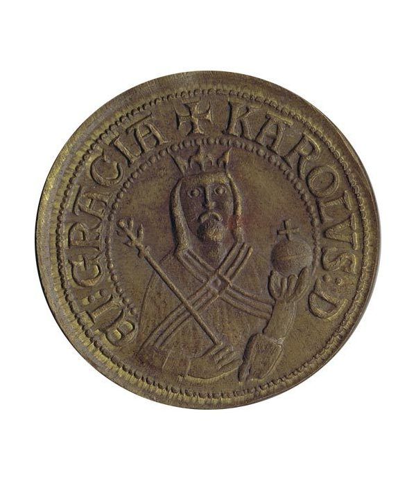 medalla Karolus romanorum et boemie rex