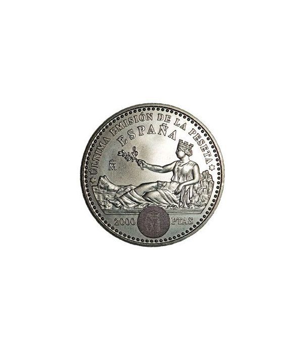 Moneda conmemorativa 2000 ptas. 2001. Plata.  - 4